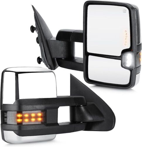  Youxmoto Power Adjustment Heated Towing Mirrors 14-18 for Chevy for GMC; Sierra Silverado 1500/ 2500HD/ 3500HD  - Lot 703