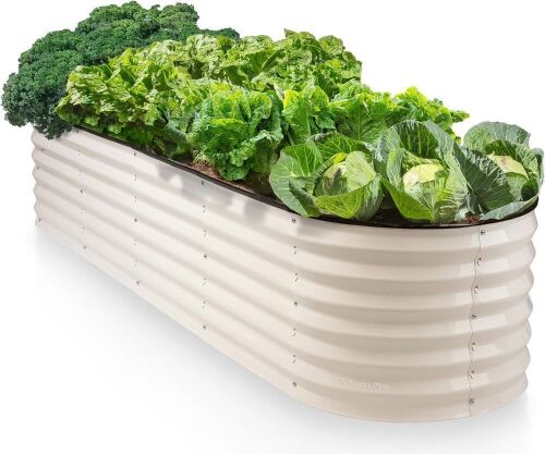 9-in-1 Galvanized Steel Raised Garden Bed 8 x 2 x 1.5 ft - Lot 233