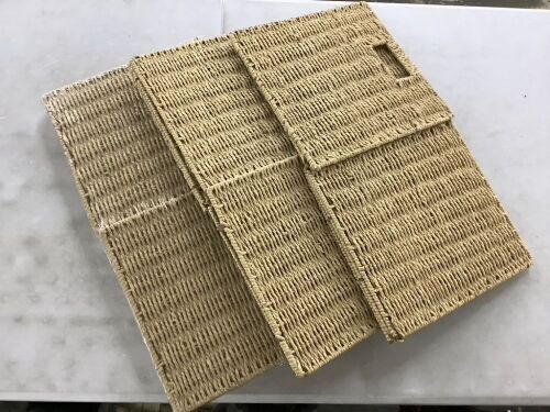 Lot of (3) Folding Storage Baskets - Lot 293