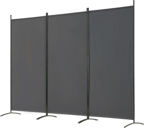 3 Panel Folding Partition Privacy Screen Room Divider, 102" x 71"  - Lot 482