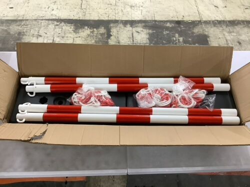 Traffic Delineator Poles, 4 Pack  - Lot 136