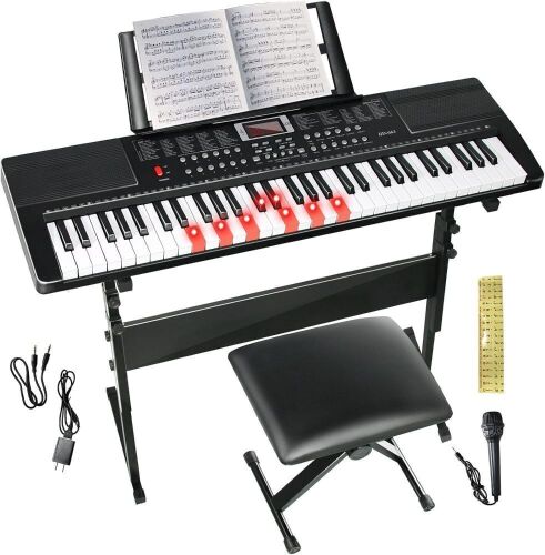 61 Key Electric Piano Keyboard for Beginners - Lot 284