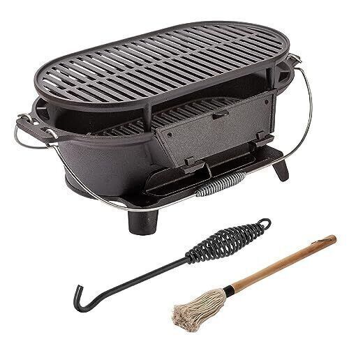 Lole Cast Iron Hibachi Grill  - Lot 590