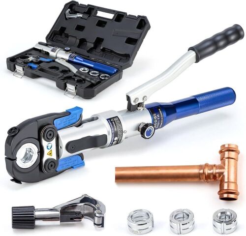 IBOSAD Copper Tube Fittings Hydraulic Pipe Crimping Tool Kit - Lot 65