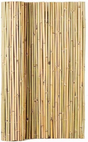  Mininfa Natural Rolled Bamboo Fence, 4' High x 6' Long - Lot 46