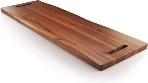 36" Acacia Wood Charcuterie Board with Handles - Lot 778