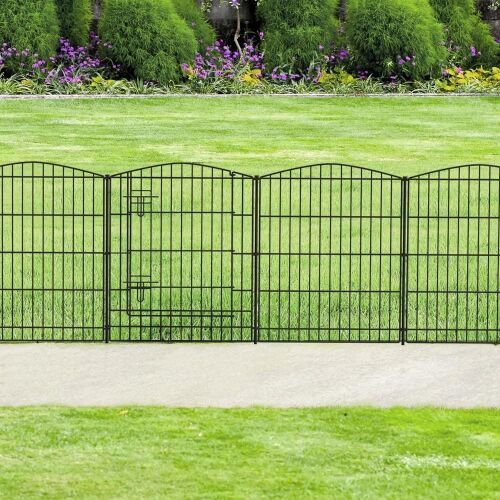 INJOPEXI Decorative Garden Fence 6 Panels 30" H - Lot 818