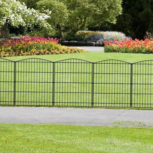 INJOPEXI Garden Fence 6 Panels 30" H - Lot 848