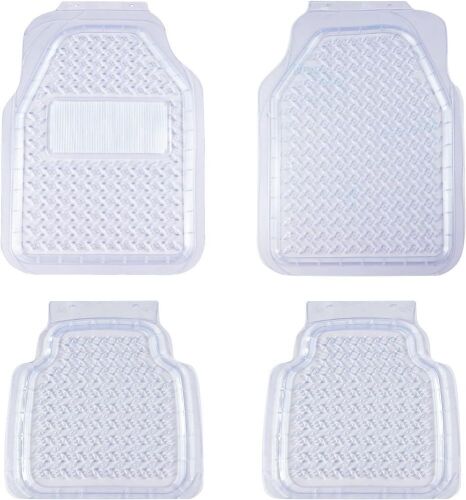 August Auto All Weather Transparent Universal Fit Car Floor Mats, 4 Pc  - Lot 854