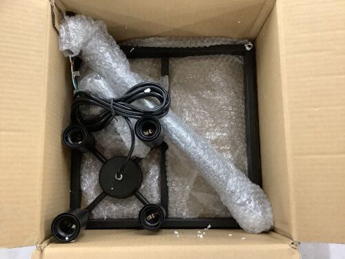 Square Pendant Light Fixture  - Lot 850