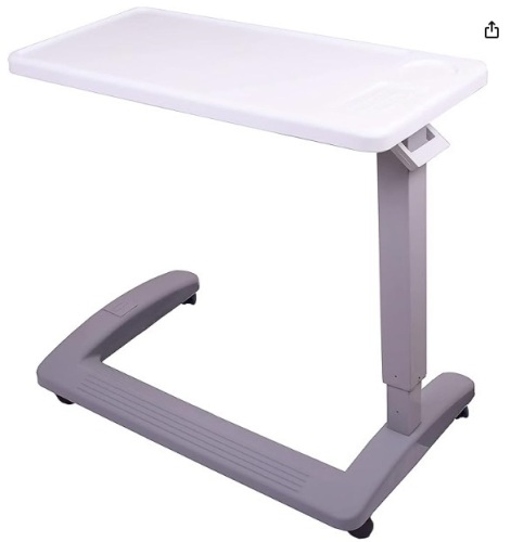 Carex Overbed Table and Hospital Bed Table - Table With Wheels - Lot 56