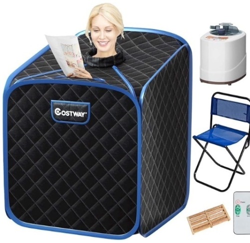 COSTWAY Portable Steam Sauna - Lot 59