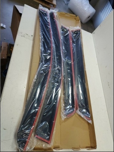 9 sets of Tape-on Rain Guards Window Visors 94930 (Smoke Black) - Lot 98