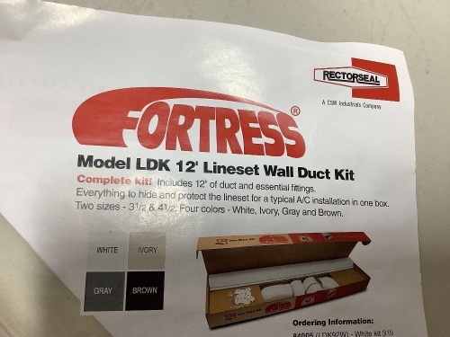 Wall duct kit - Lot 105