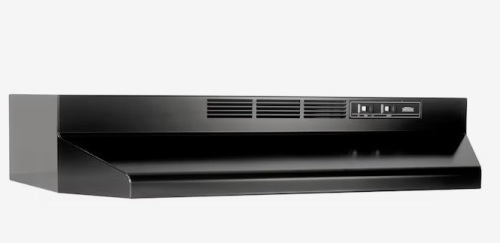 Broan 30-in 160-CFM Ductless Black Under Cabinet Range Hoods Undercabinet Mount with Charcoal Filter - Lot 137