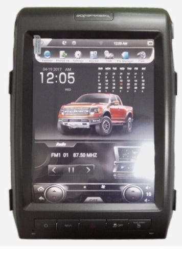 For Ford F-150 2010 2011 2012 2013 Android 9.0 Radio Vertical Tesla Screen- cosmetic damage to screen - Lot 156