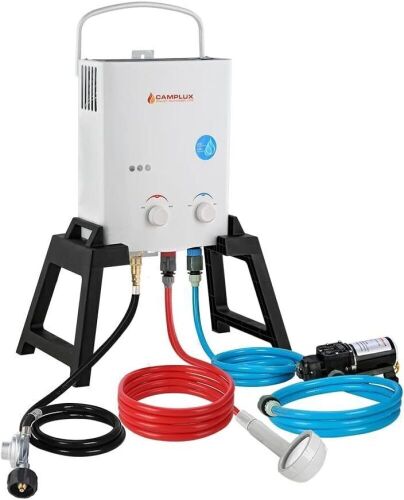  CAMPLUX Portable Tankless Propane Water Heater, 1.32 GPM - Lot 48