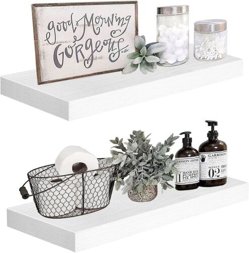  QEEIG Floating Shelves 24 x 9 inch, Set of 2 - Lot 174