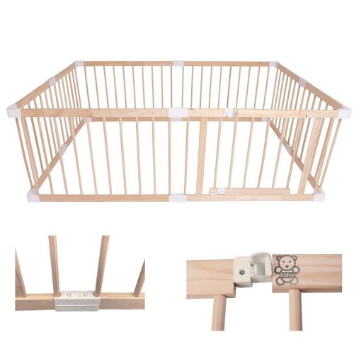 Natural Wood Playpen, 4' x 6'  - Lot 179