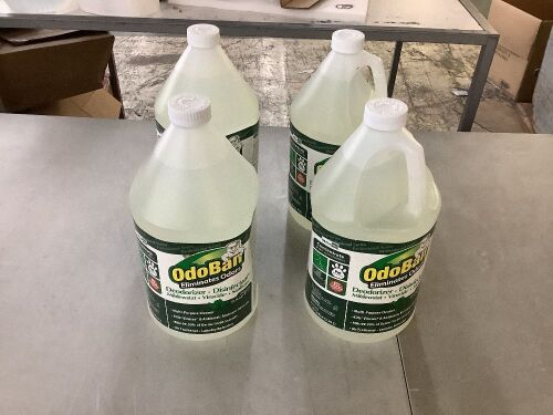 Lot of (4) OdoBan Concentrated Odor Eliminator and Disinfectant, Eucalyptus, 1 gal - Lot 247