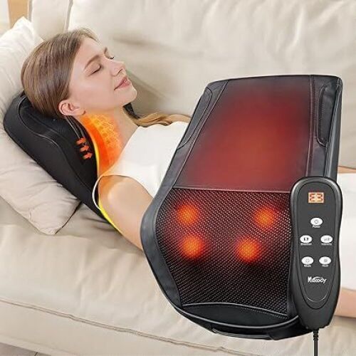 Shiatsu Neck & Back Massager Pillow with Heat  - Lot 326
