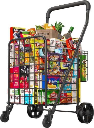 Folding Utility Cart with 360° Swivel Wheels  - Lot 393