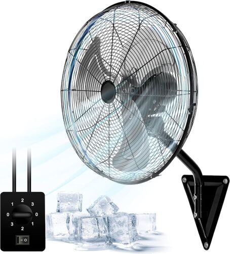 22" Wall Mounted Oscillating Fan  - Lot 479