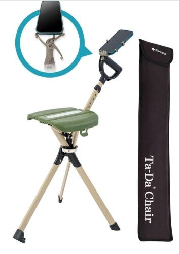  Ta-Da Chair Series 2 PRO, Portable Trekking Hiking Pole with Seat - Lot 481