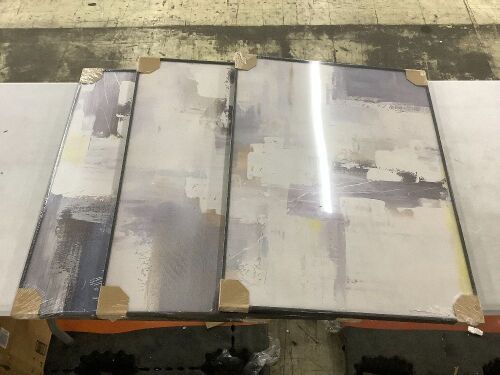 Abstract Wall Art, 3 Pieces, 24" x 32"  - Lot 566
