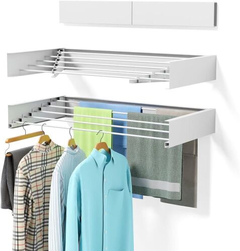 Wall Mounted Clothes Drying Rack - Lot 631