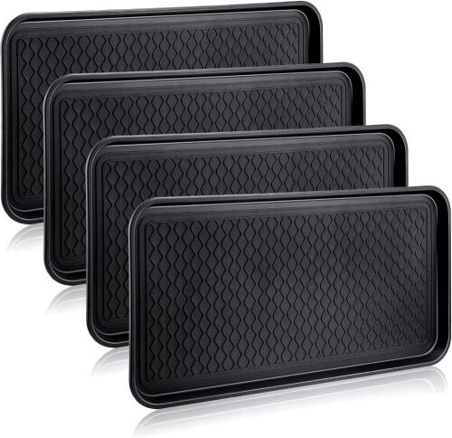 Waterproof Shoe Tray, 30" x 15" x 1.2", 4 Pack  - Lot 775