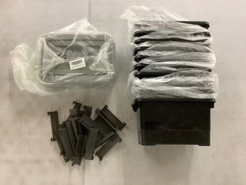 Plastic Storage Bins, 10 Pack  - Lot 696