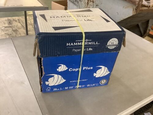  Hammermill Copy Plus 8.5" x 11" Copy Paper, 20 lbs, 92 Brightness, 2500 Sheets/Carton  - Lot 845
