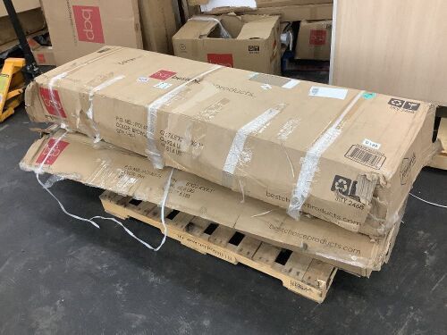 Lot of (2) 3-Seat Outdoor Canopy Swing Glider Furniture w/ Converting Flatbed Backrest - Uninspected - Lot 570