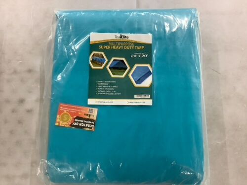 TealElite Multipurpose Super Heavy Duty Tarp, 20' x 20'  - Lot 614