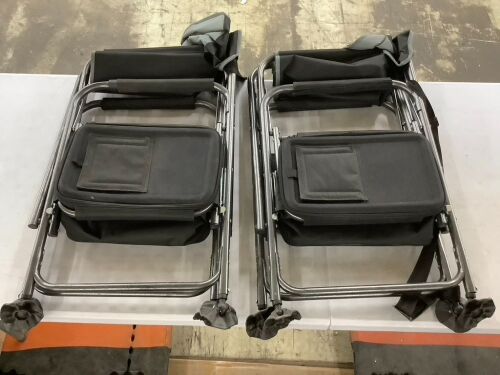 Lot of (2) Folding Directors Chairs - Damaged - Lot 802