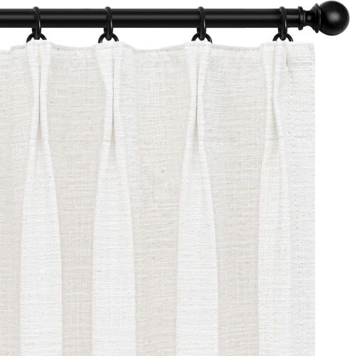 VINOVADAY 100% Blackout Curtain, 40" x 96", Beige White  - Lot 677