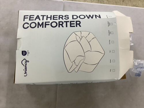 Uniency Feather Down All Season Comforter - Lot 795