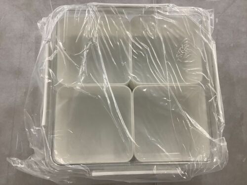 Square Divided Serving Tray with Lid  - Lot 421