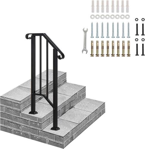 Outvita Wrought Iron Handrail for Outdoor Steps - Lot 418