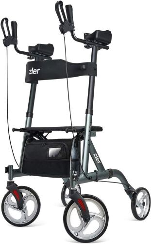 Zler Upright Rollator Walker with Seat - Lot 531