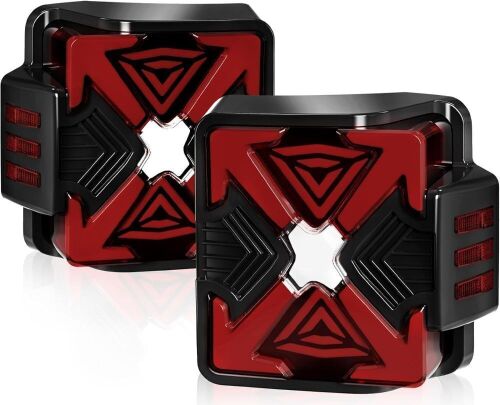 OKSIWA LED Tail Lights for Jeep Wrangler - Lot 508