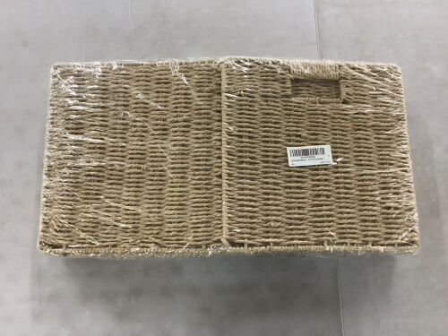 Wicker Storage Baskets, 12" x 12", 4 pack  - Lot 536