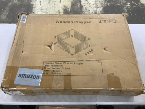 Wood Play Pen  - Lot 414