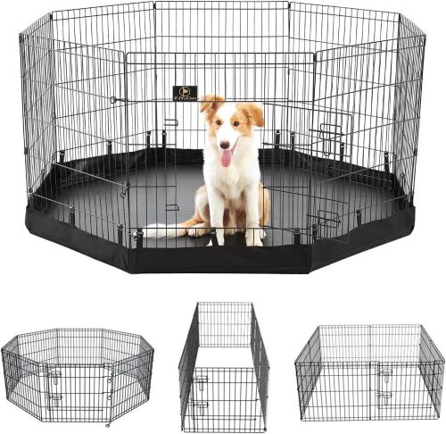 PJYuCien Puppy Playpen, 8 Panels, 30”H - Lot 606