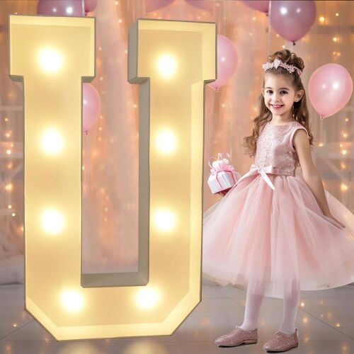 Lot of (5) LED Marquee Letter "U" 3ft - Lot 162