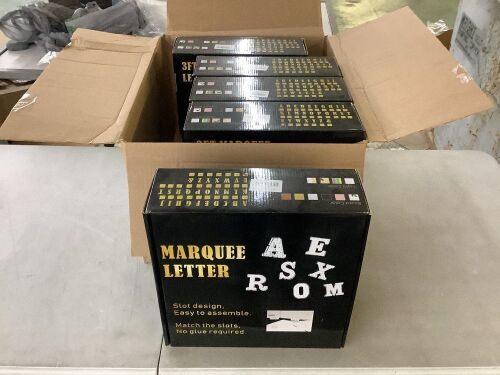 Lot of (5) LED Marquee Letter "U" 3ft - Lot 129