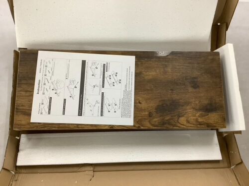  QEEIG Floating Shelves, 24 x 9 inch, Set of 2 - Dent - Lot 460