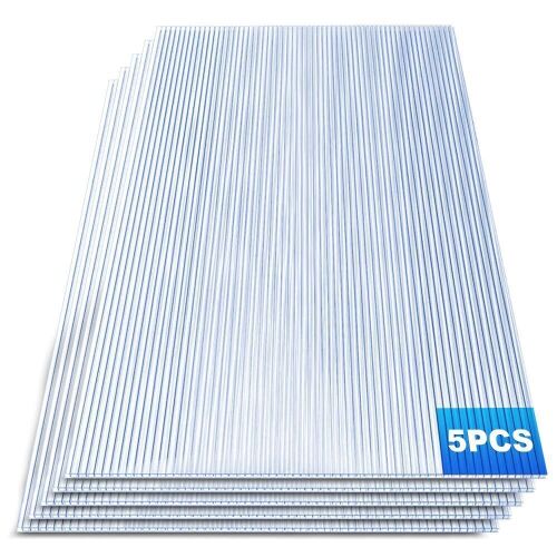 Fuairmee Twin Wall 5 Pcs Polycarbonate Greenhouse Panels 4' X 2' - Lot 205