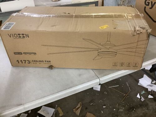 Viossn 62 Inch Outdoor Ceiling Fan with Light - Lot 219